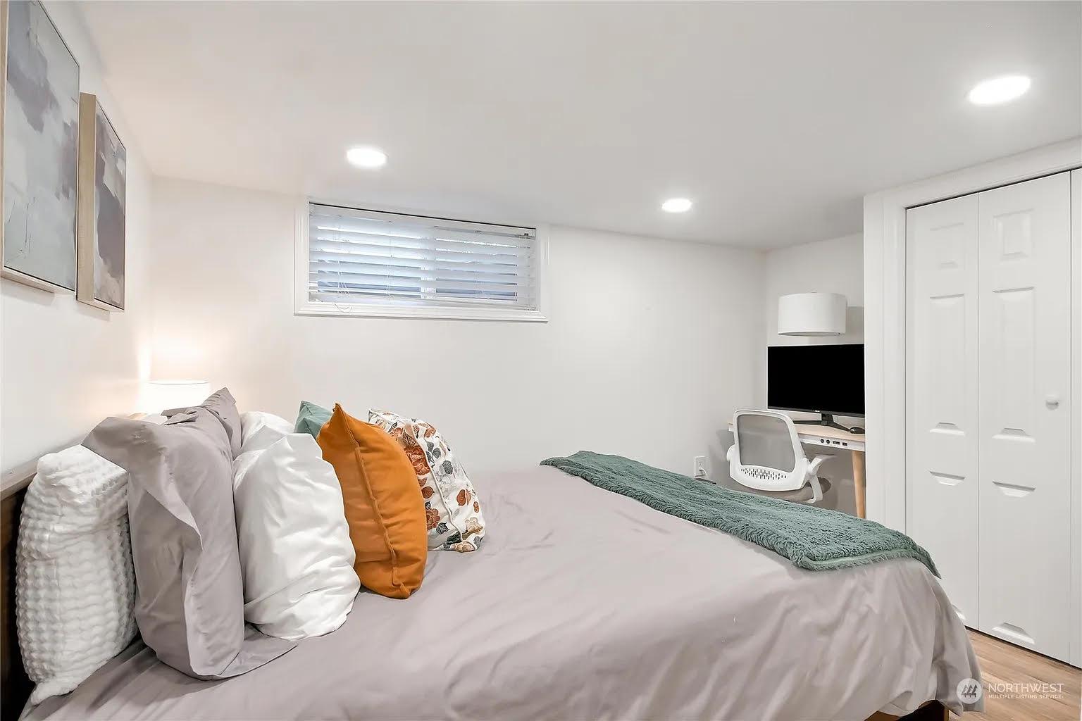 basement remodeling Enumclaw WA - modern finished bedroom