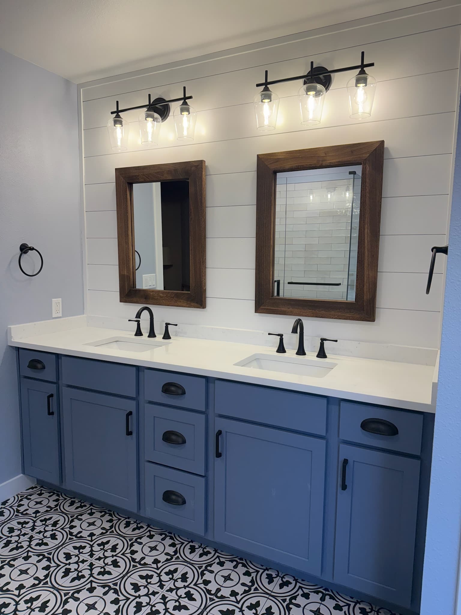 Completed bathroom vanity project Enumclaw WA