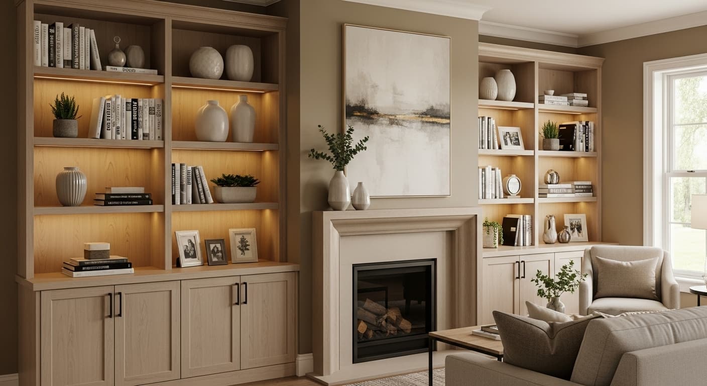 Professional custom built-in shelving and cabinet services Enumclaw WA