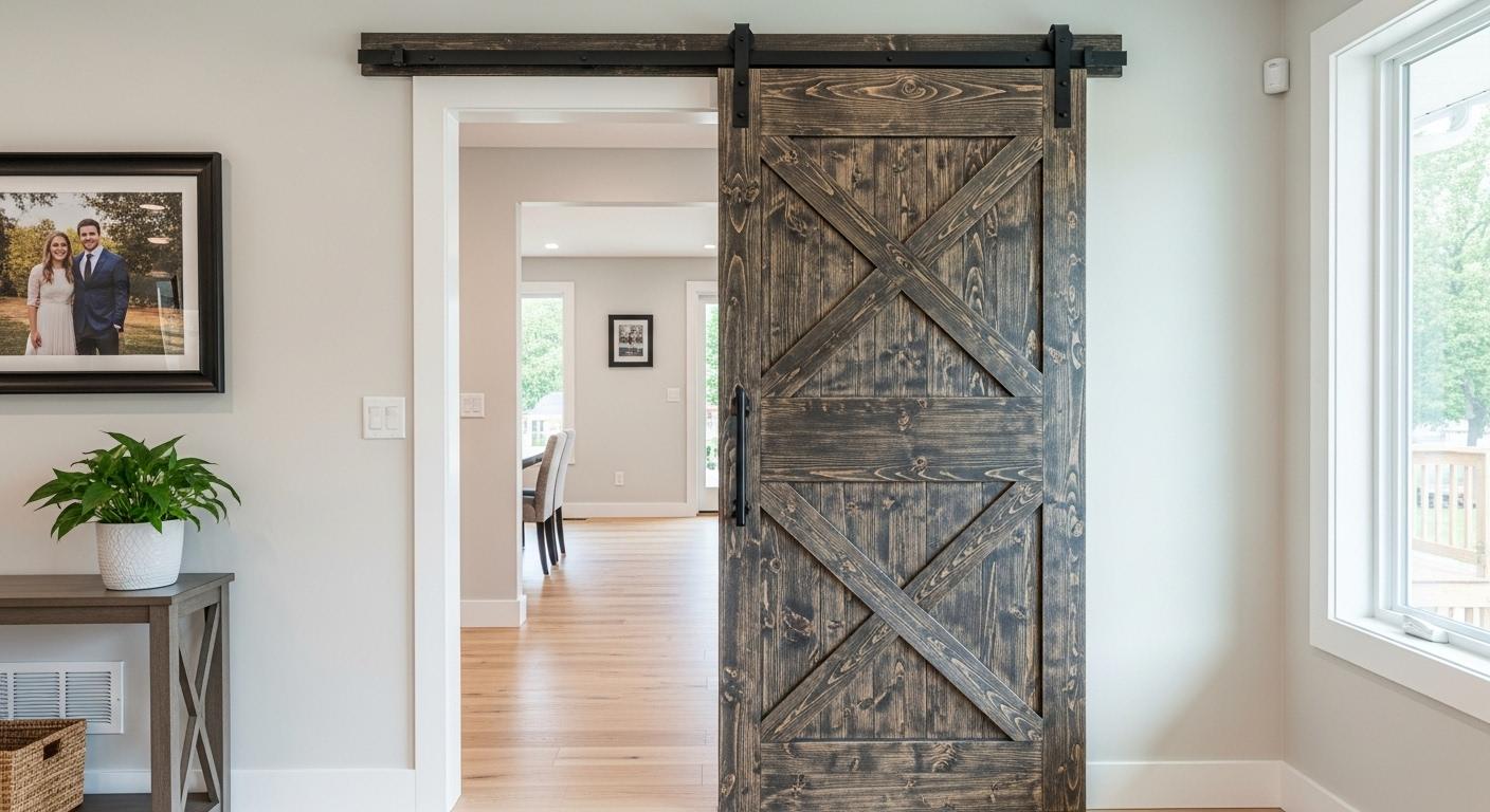 custom carpentry Enumclaw WA barn door installation