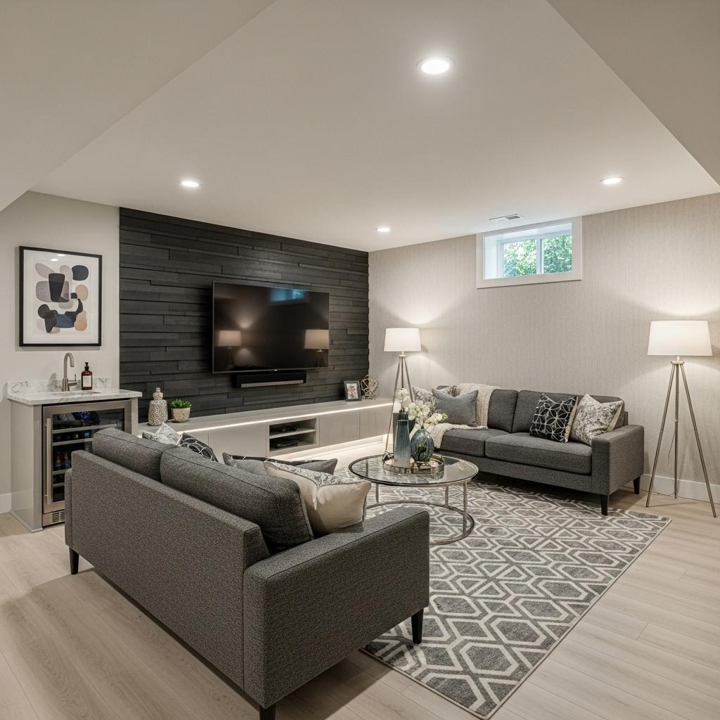 Full home renovation with open living room design in King County WA